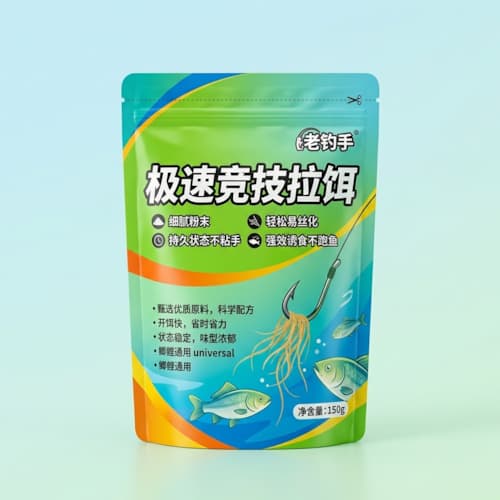 拉饵饵料包装袋（钓鱼拉饵粉末料防潮锁香复合包装袋）
