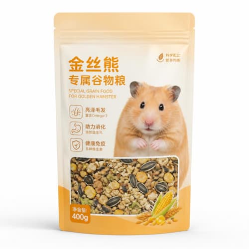 金丝熊粮包装袋（金丝熊谷物粮防潮可视窗口自立袋）