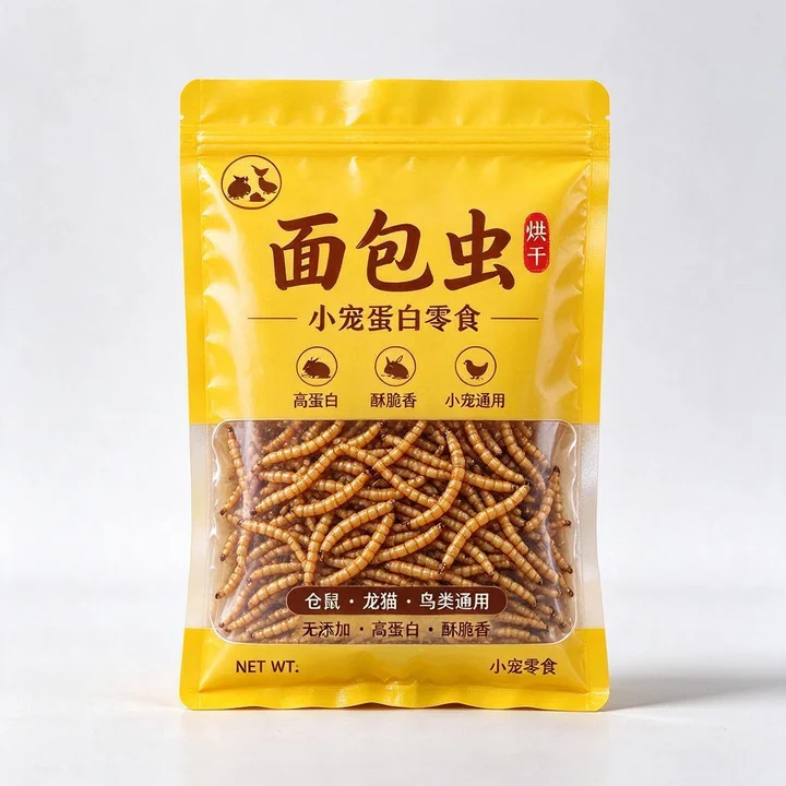 小宠零食面包虫袋（烘干面包虫小宠零食锁香高阻隔袋）