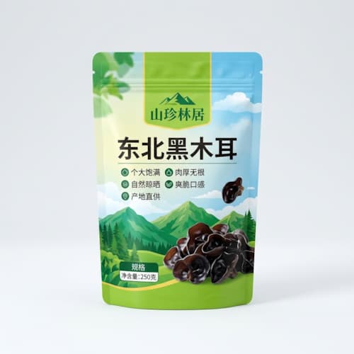 木耳包装袋（黑木耳干货隔氧防吸潮彩印自立密封袋）