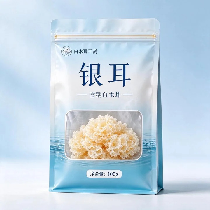 银耳包装袋（白木耳干货高阻隔防潮拉链自立包装袋）