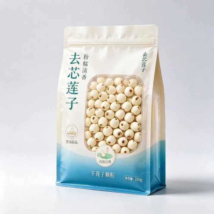 莲子包装袋（干莲子颗粒耐挤压防潮彩印密封包装袋）