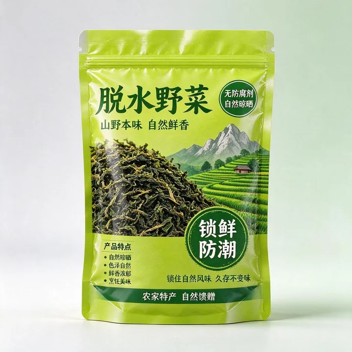 脱水野菜包装袋（干菜土特产锁鲜防潮复合密封袋）