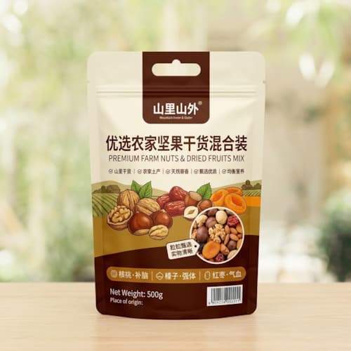 坚果土特产袋（农家坚果干货耐穿刺高阻隔包装袋）