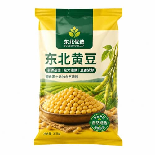 黄豆包装袋（大豆杂粮防潮耐挤压彩印复合包装袋）