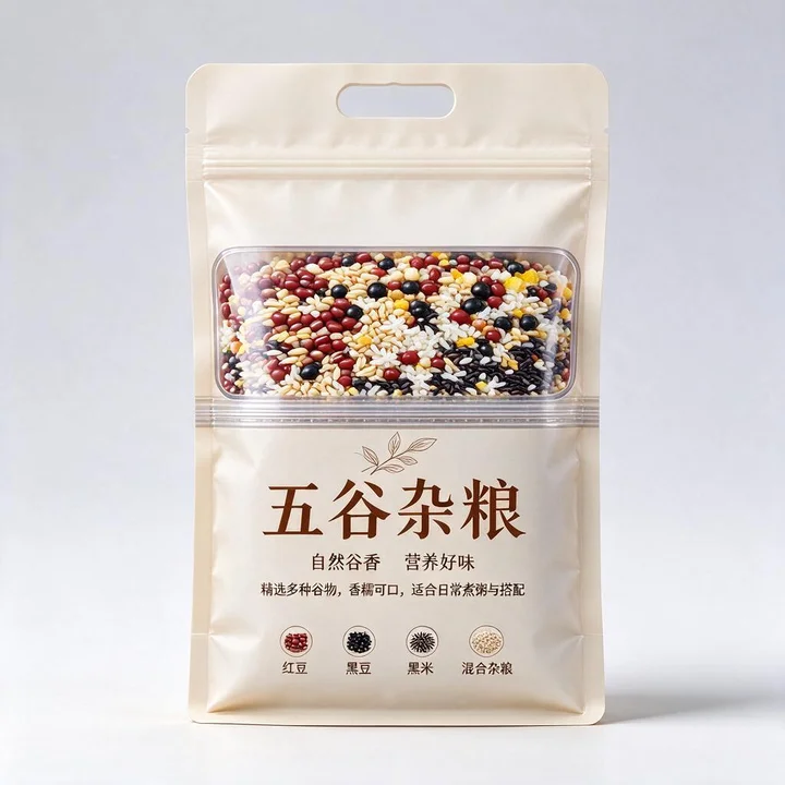 杂粮手提自立袋（小包装五谷杂粮手提开