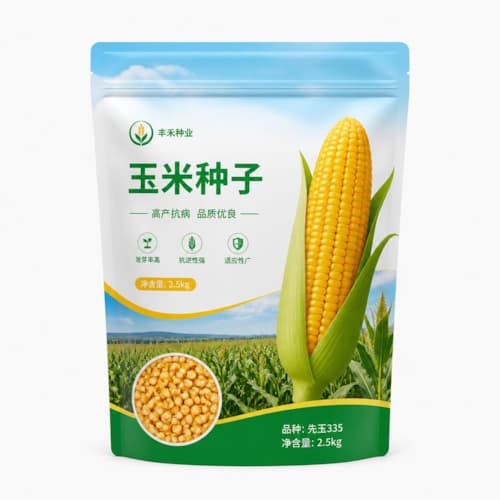 粮食种子自立袋 粮油作物种子自立拉链防潮包装袋