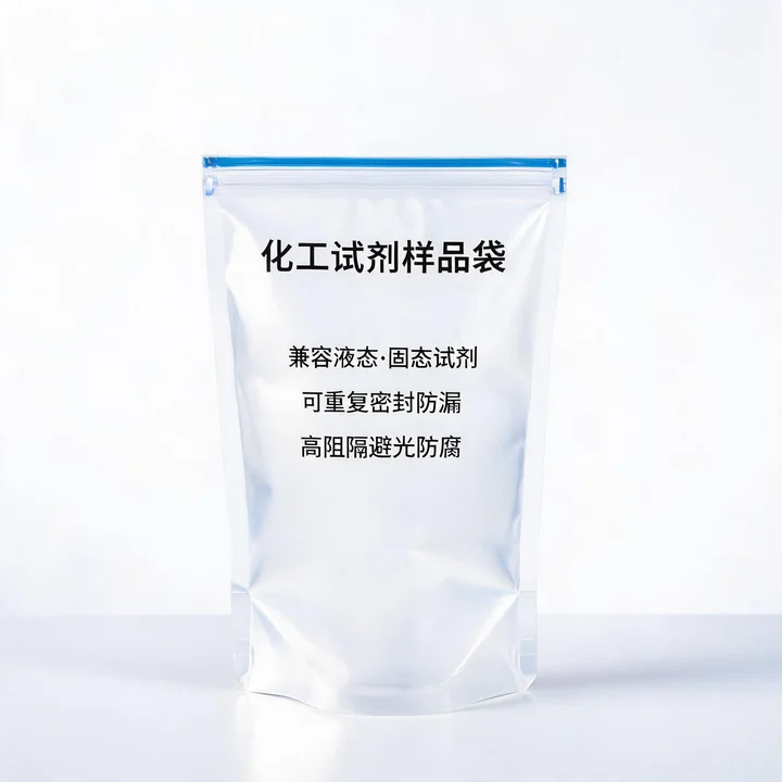 化工试剂自立袋 液态固态试剂自立拉链密封袋