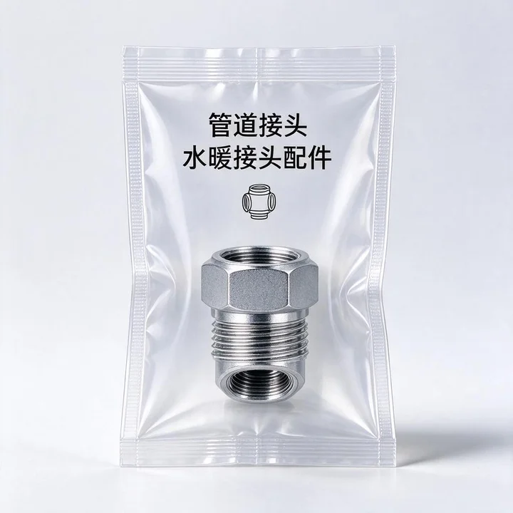 管道接头三边封袋 水暖接头配件独立分装密封包装袋