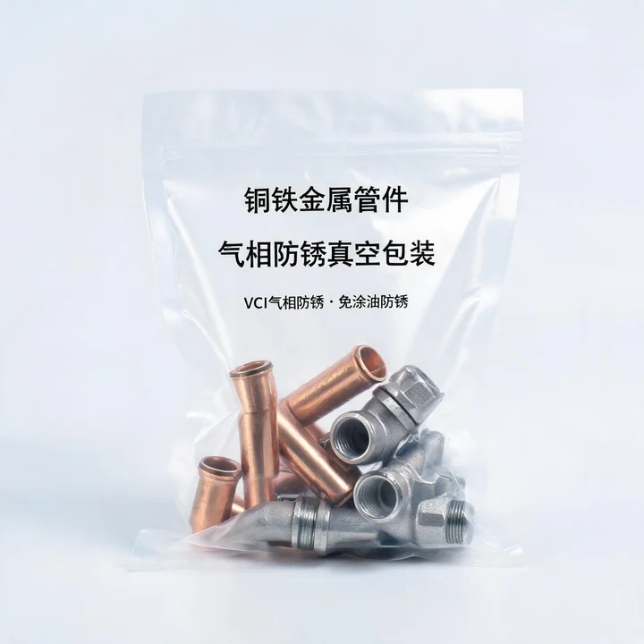 金属管件防锈袋 铜铁管件气相防锈真空包装袋