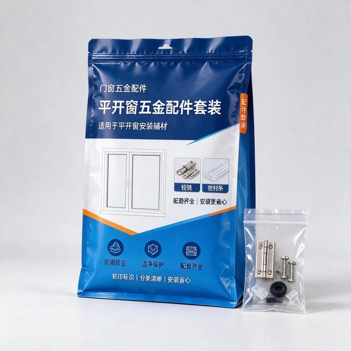 门窗建材配件袋 门窗配套五金辅材彩印防潮袋